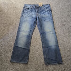 Monarchy Mens Factory Distressed Jeans Sz 34